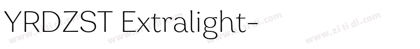 YRDZST Extralight字体转换 YRDZST Extralight字体转换
